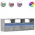Zidni TV ormarić s LED svjetlima boja betona 130 x 31 x 45 cm