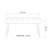 Hanah Home Set Trpezarijski sto i 2 klupe Santiago 0400, Zeleni