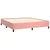 Vidaxl Box spring postelja z vzmetnico roza 180x200 cm žamet