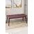 Hanah Home klupa Pera, 105 cm, puder roze / crna