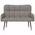 Sofa za dvije osobe Sivosmeđa 115 x 61 x 87 cm Tkanina