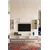 Hanah Home TV komoda Ilay, bela / travertin / zlatna
