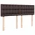 Vidaxl Box spring postelja z vzmetnico temno rjava 160x200 cm blago