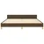Vidaxl Posteljni okvir brez vzmetnice temno rjav 180x200 cm blago