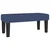 Vidaxl Box spring postelja z vzmetnico moder 90x200 cm blago