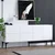Hanah Home Komoda Lucky 180x80x40cm Belo-Crna