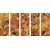 5-delna slika abstrakcija navdihnjena po G. Klimtu - 200x100