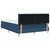 Vidaxl LED Box Spring Postelja z blazino Modra 140 x 200 cm blago