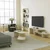 HANAH HOME TV polica Puzzle Travertine