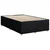 vidaXL Box spring postelja z vzmetnico črn 120x200 cm blago
