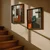 WallXpert set uramljenih MDF slika NAL196-70, geometrijska kompozicija od mermera, drveta i metala, 2 x 50 x 70 cm