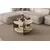 HANAH HOME Sto za dnevnu sobu Oalla Walnut Travertine