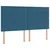 Krevet s od storage s pohranom Tamno plava 200 x 200 cm Baršun