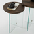 HANAH HOME Set stolova Serenity 2 Transparent Walnut