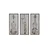 WALLXPERT Dekorativna uramljena MDF slika (3 komada) Artsmdfdkset2