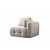 ATELIER DEL SOFA Amaris 2 Seater With Pouffe Beige ugaona sofa