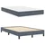 Vidaxl Postelja boxspring z vzmetnico Temno siva 120 x 190 cm Žamet