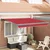 Nadstrešnica Crvena 300 x 250 x 165 cm Poliester i aluminij
