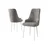 HANAH HOME Set 6 stolica Trex Grey White