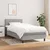 Vidaxl Box spring postelja z vzmetnico svetlo siva 90x190 cm blago