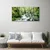 tulup.si Slika na steklu Forest stream river falls 125x50 cm 4 obešalnika