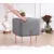 Atelier del Sofa Tabure 40x42x40cm, Sivo