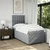 Vidaxl Box spring postelja z vzmetnico svetlo siv 100x200 cm blago