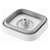 Square food container, plastic, 10.7 x 10.7 x 7.6 cm, 0.32L, Cube -