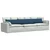 Jastučići za sofu 2 pcs Plava 200 x 40 cm tkanina