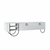 HANAH HOME TV polica Norfolk Tv Stand White