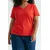 Trendyol Curve Ženska majica Tbbss25Bf00062, Crvena