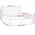 Vidaxl Box spring postelja z vzmetnico LED temno siva 180x200 cm blago