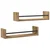 Polica na zidu Zidne 2 pcs Umjetnički hrast 60 x 16 x 14 cm