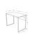 Hanah Home radni sto Nor2-S, 100 cm, hrast