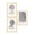 Wallity Set uokvirenih MDF slika Myk3006-1, 3 komada
