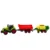 Traktorski set s prikolico in balirko - Lean Toys