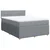 Vidaxl Box spring postelja z vzmetnico svetlo siva 140x200 cm blago