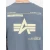 ALPHA INDUSTRIES Majica golobje modra/pastelno oranžna