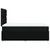 Vidaxl Box spring postelja z vzmetnico črn 120x200 cm blago