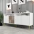 Wallity Komoda Milan 180x77x35cm Belo-Zlatna