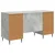 Stol Betonska siva 142,5 x 50 x 75 cm Konstruirano drvo