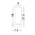 CORB KUPAONSKA LAMPA  E14 IP44/CRNA