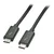 Lindy Thunderbolt 3 kabel, USB-C, 0.5 m, črn