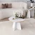 Hanah Home Mushroom Sto za dnevnu sobu, Belo-Zlatni