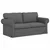 vidaXL Kavč Temno siva 215 x 82 x 80 cm Kovina