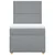 Vidaxl Box spring postelja z vzmetnico svetlo siva 90x200 cm blago