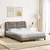 Vidaxl Posteljni okvir brez vzmetnice Hvar taupe 140x190 cm blago