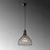 Conceptum Hypnose Luster Cafu-11565, 25x25x33 cm, E27 , Crni