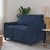 Vidaxl Kavč Temno modra 126 x 81 x 87,5 cm Poliester