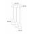 Opviq Luster Loer C, 3 x E27 Max, 40W, Braon